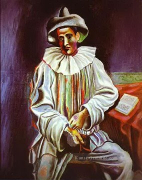 Pierrot 1918 Kubisten Ölgemälde
